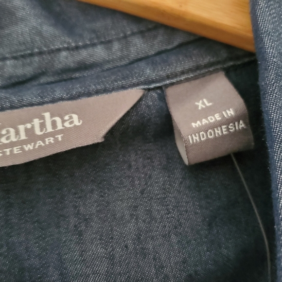 Martha Stewart Dark Denim Swing Top Size S - Picture 4 of 6